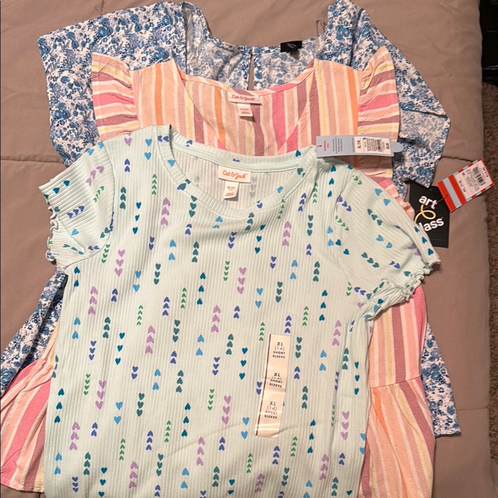 NWT Girls size XL Tops